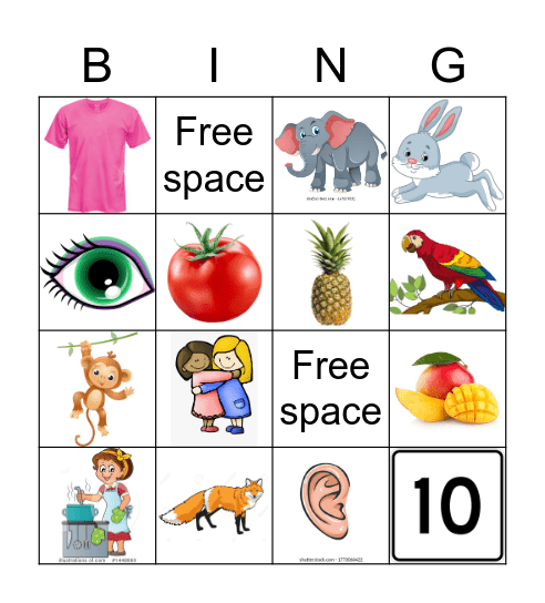 Tamil Class Bingo Card