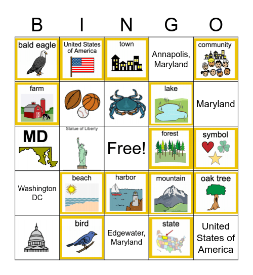 February ULS - Symbols Bingo Card