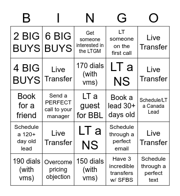 BUYday BINGO Card
