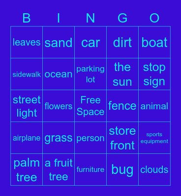 Zoom Window Bingo Card