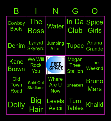 TEEN MUSICAL JOURNEY Bingo Card