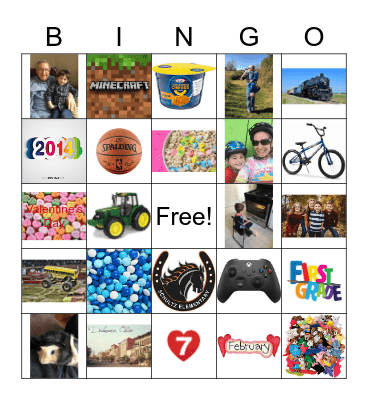 Happy Birthday Andrew Bingo Card