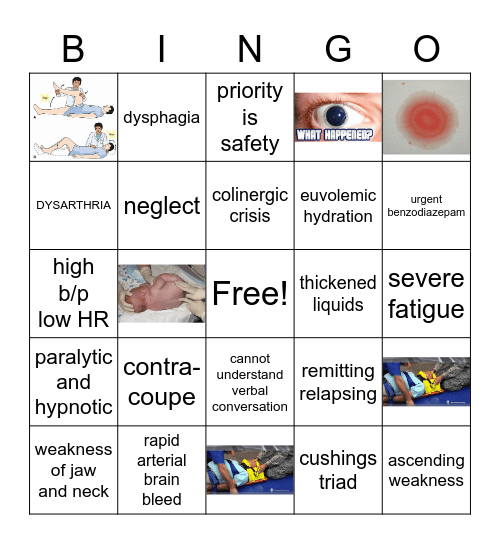 NEURO BINGO Card