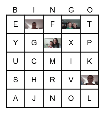 Alphabet Bingo A - Y Bingo Card