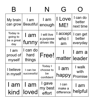 The Butter-FLY Experience Bingo Card