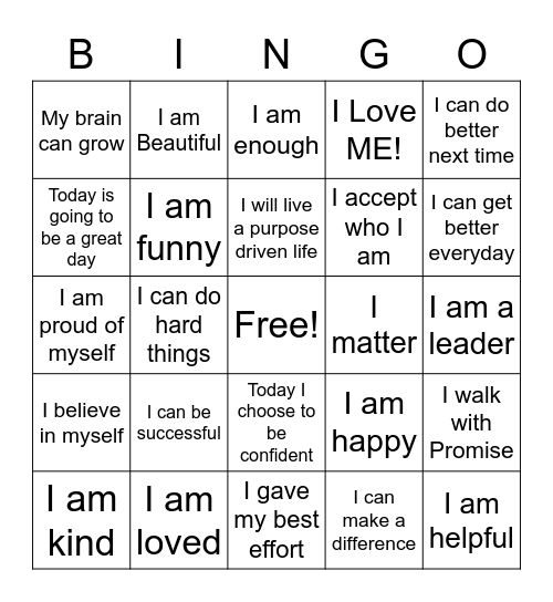 The Butter-FLY Experience Bingo Card