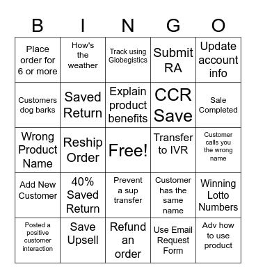 Team Mia Bingo Card Bingo Card