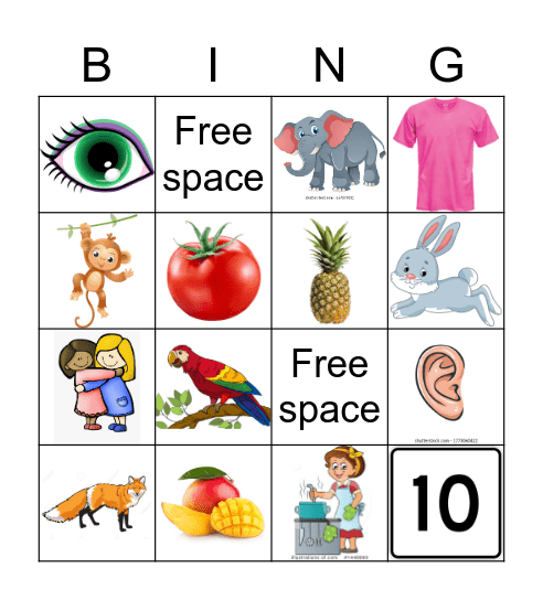 Tamil Class Bingo Card