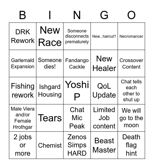 B-B-B-Bingooo Bingo Card