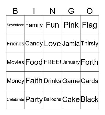 Bingo Card