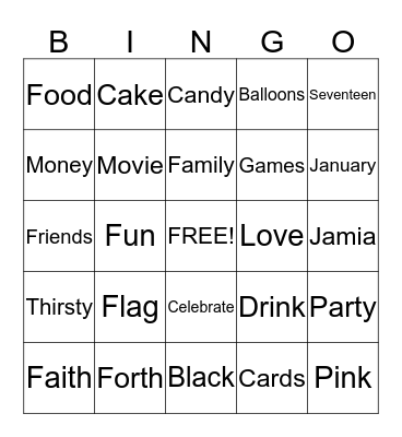 Bingo Card