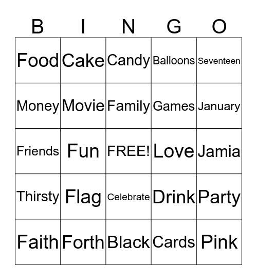 Bingo Card