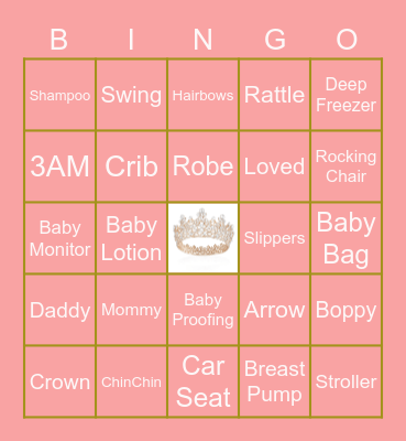 "For Such A Time As This" Bingo Card