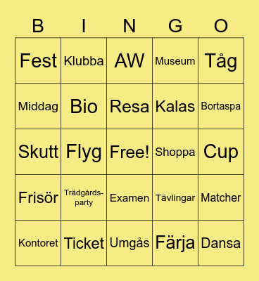 Pro Covid Bingo Card