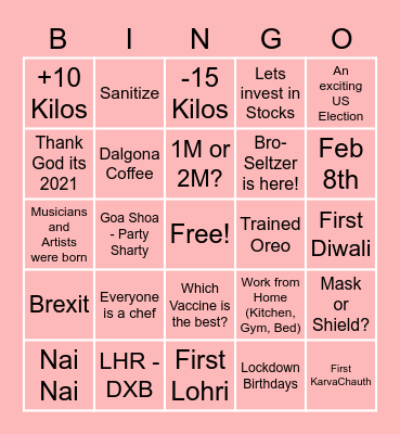 Celebrating TuXenna Anniversary! Bingo Card