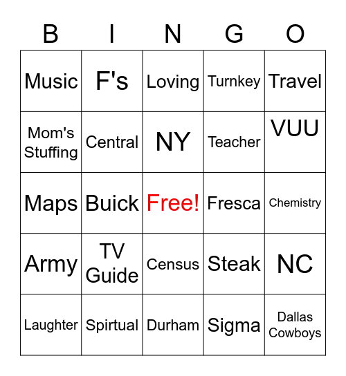 Happy 50th June Bingo Card