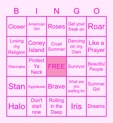 INNA'S BIRTHDAY BINGO Card