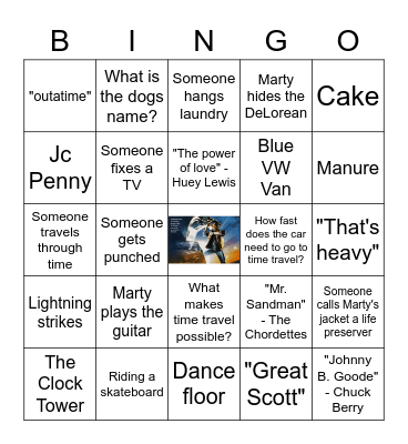 BACK TO THE FUTURE! Bingo Card