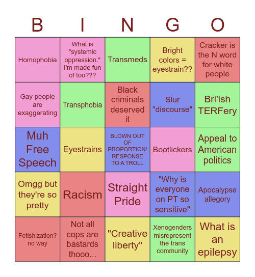 Pony Town Spawn/docks disk horse Bingo Card