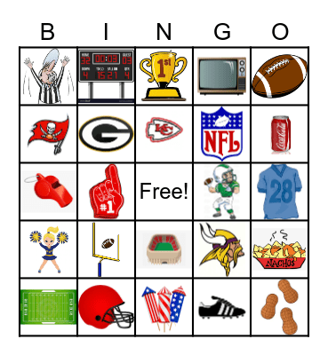 Football BINGO! Bingo Card