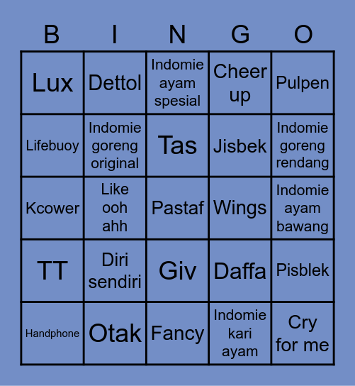 Leff Bingo Card
