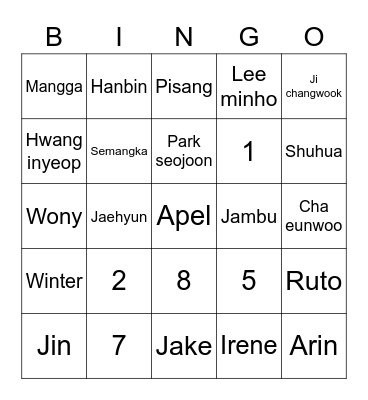 Bingo with Endog Bingo Card