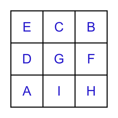 Alphabet Bingo Card