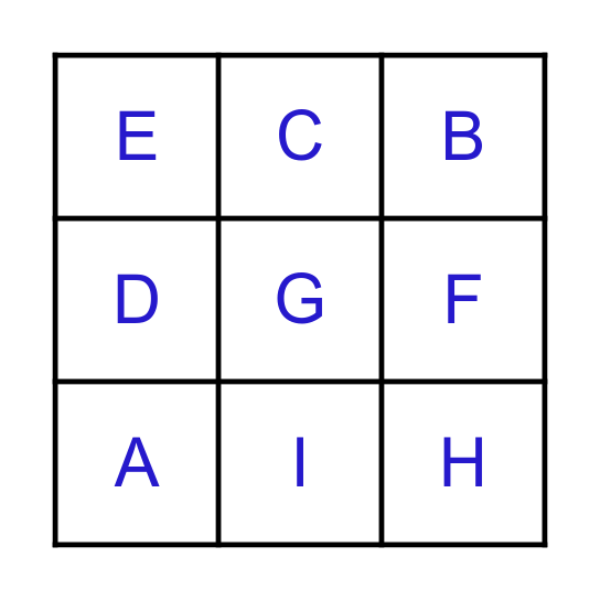 Alphabet Bingo Card