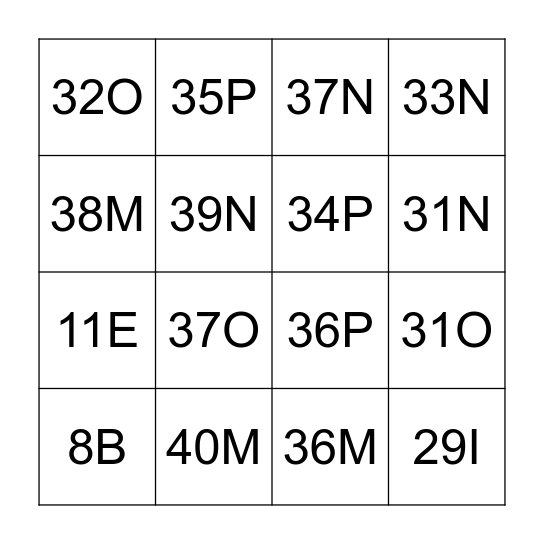 Prosthetics & Bionics Bingo Card