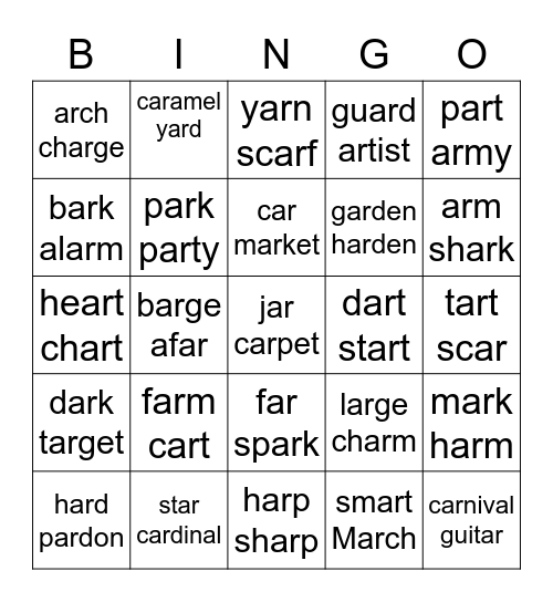 Valentine's Day Bingo Card