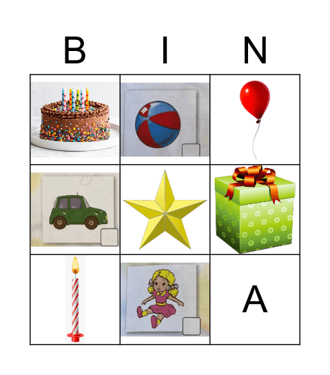 Birthday Bingo Card