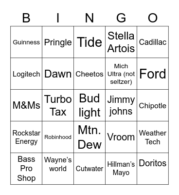 HALFTIME SHOW Bingo Card