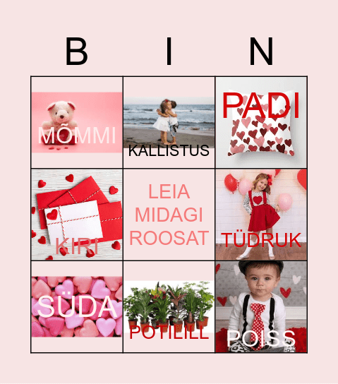 SÕBRAPÄEVA BINGO Card