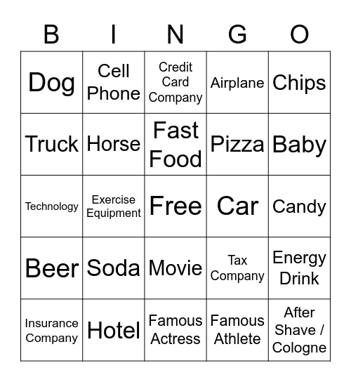 SB Bingo 1 Bingo Card