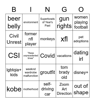 Untitled Bingozoo Bingo Card