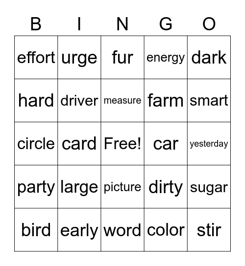 R Bingo Card