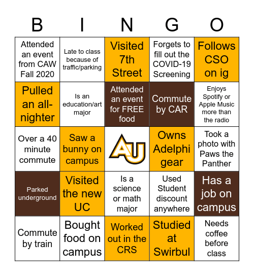 CSO BINGO Card