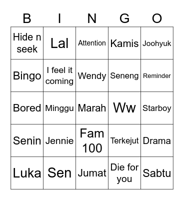 John Bingo Card