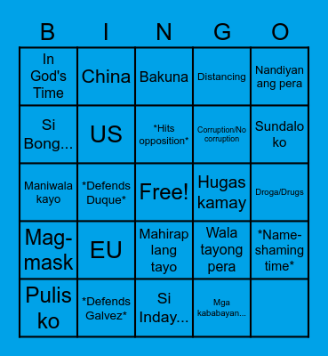 TALK TO THE PEOPLE BINGO! Bingo Card