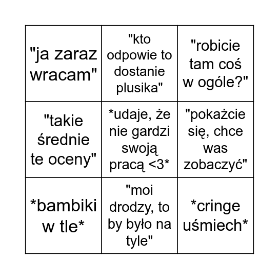 Doliba BINGO Card