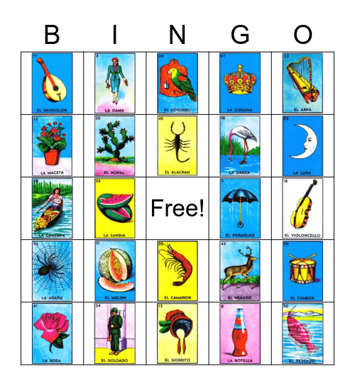 LOTERIA Bingo Card