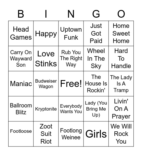 TOG #1 Bingo Card