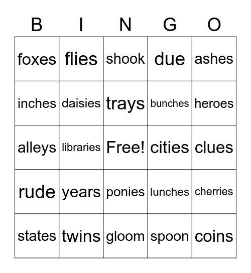 3-2/8 Bingo Card