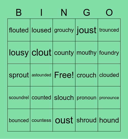 ou Bingo Card