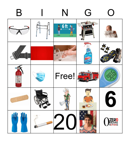 Safety Bingo Card