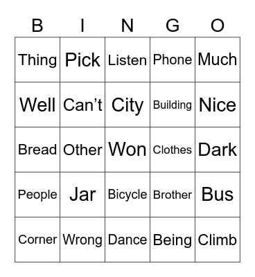 Henry Review Bingo Card