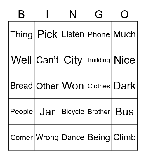 Henry Review Bingo Card