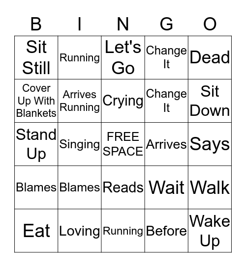 Native Language  Bingo Card