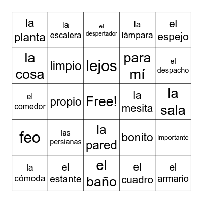 La lotería Bingo Card