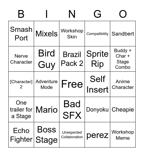 Workshop Blueprints Bingo Card